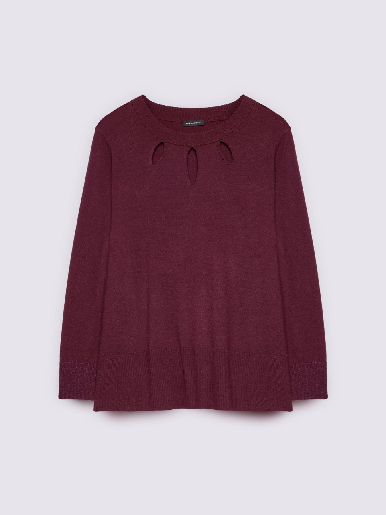 Maglia con dettagli cut out sul girocollo image number 4