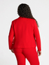 Cropped blazer in stretch fabric image number 2
