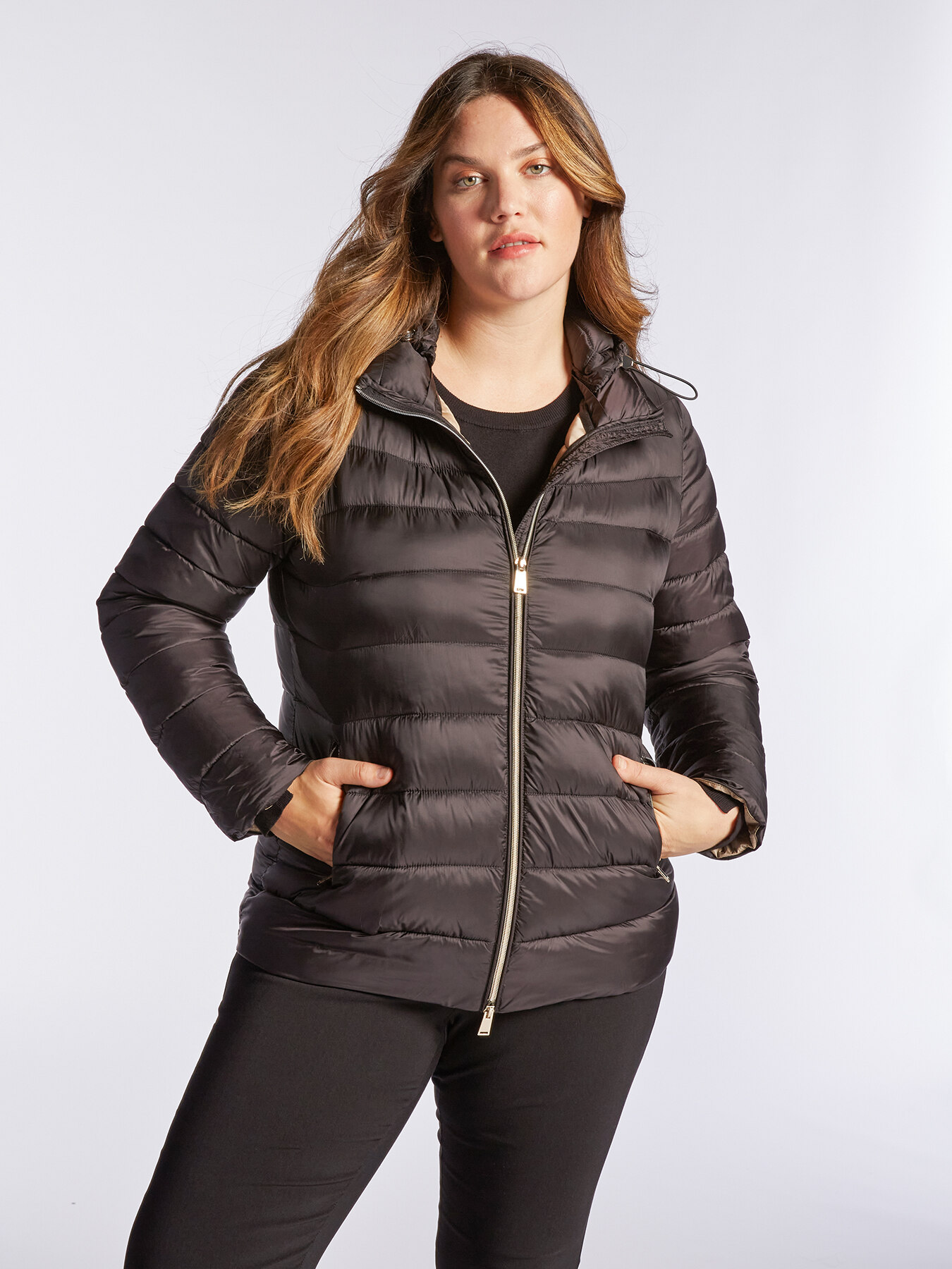 Piumino light weight con cappuccio staccabile image number 2