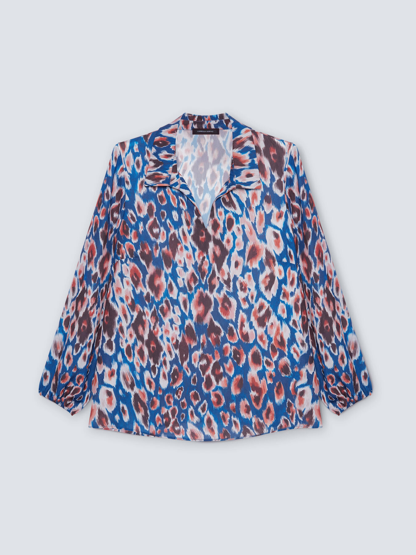 Blouse with leopard print image number 0