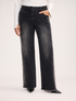 Regular jeans with lace print image number 2