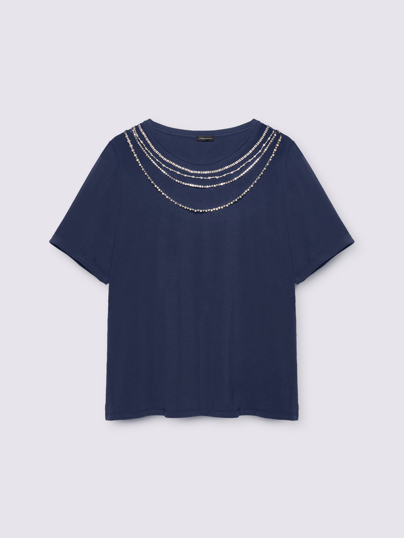 T-shirt avec applications bijoux image number 4