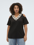T-Shirt aus Modal-Jersey mit V-Ausschnitt image number 0