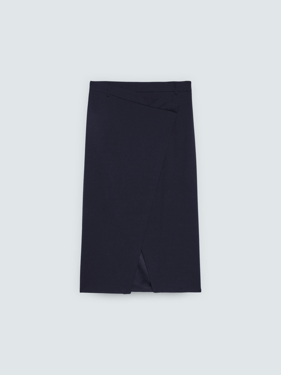 Gonna lunga con chiusura portafoglio