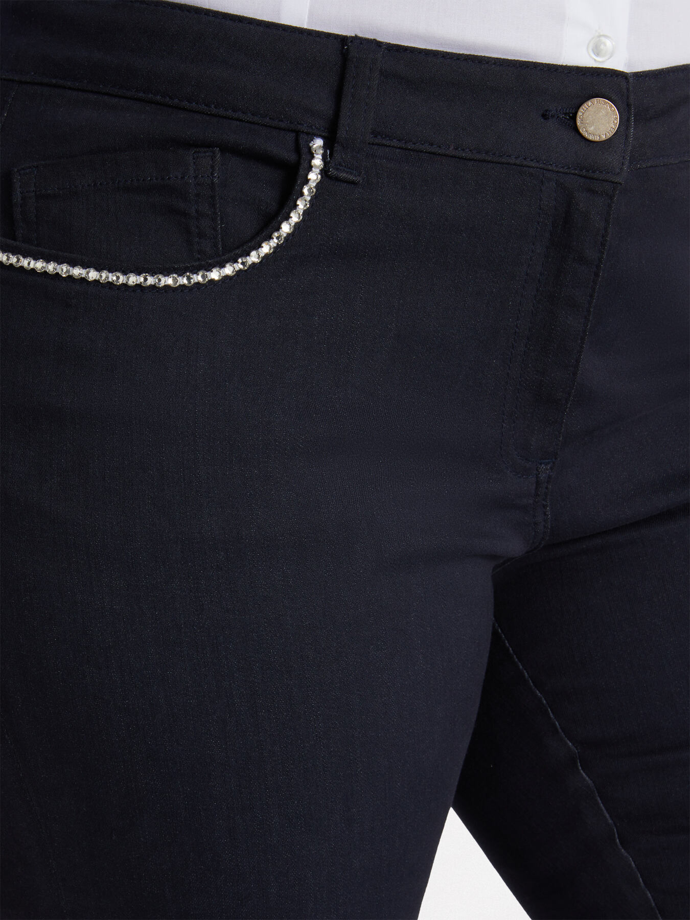 Skinny jeans with rhinestones image number 2
