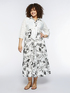 Printed broderie anglaise chemisier dress image number 3