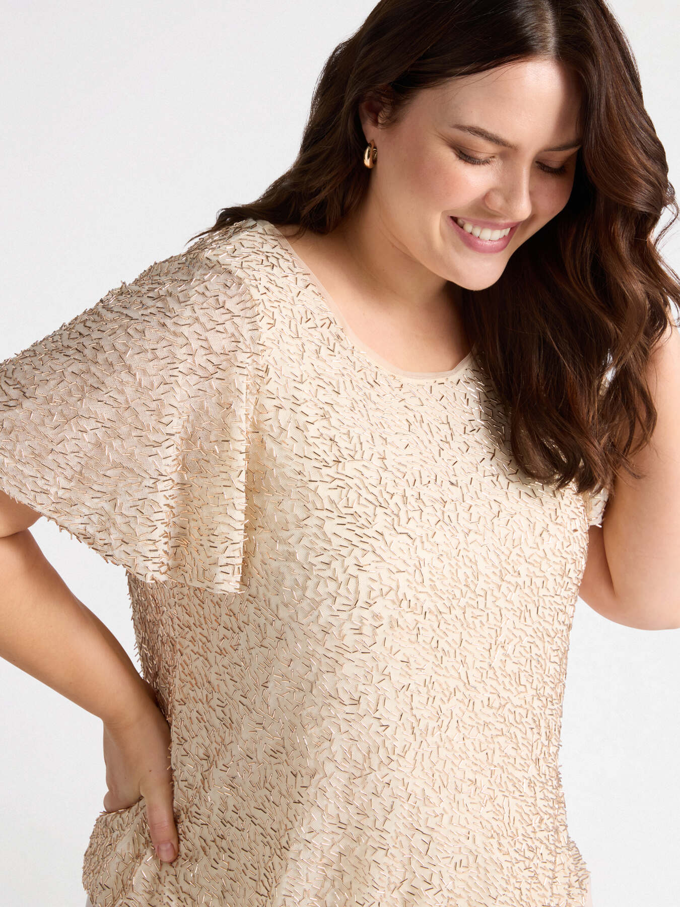 Embroidered jersey T-shirt image number 0