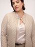 Chaqueta biker acolchada con rombos image number 3