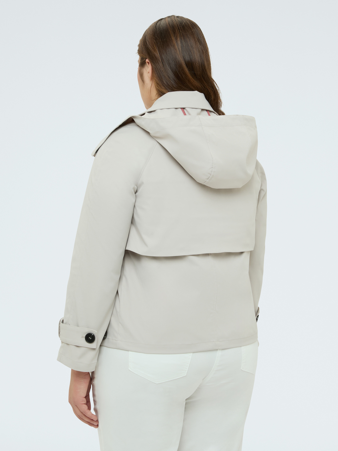 Kurzer zweireihiger Trenchcoat image number 1