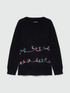 Sweater with embroidered lettering image number 5