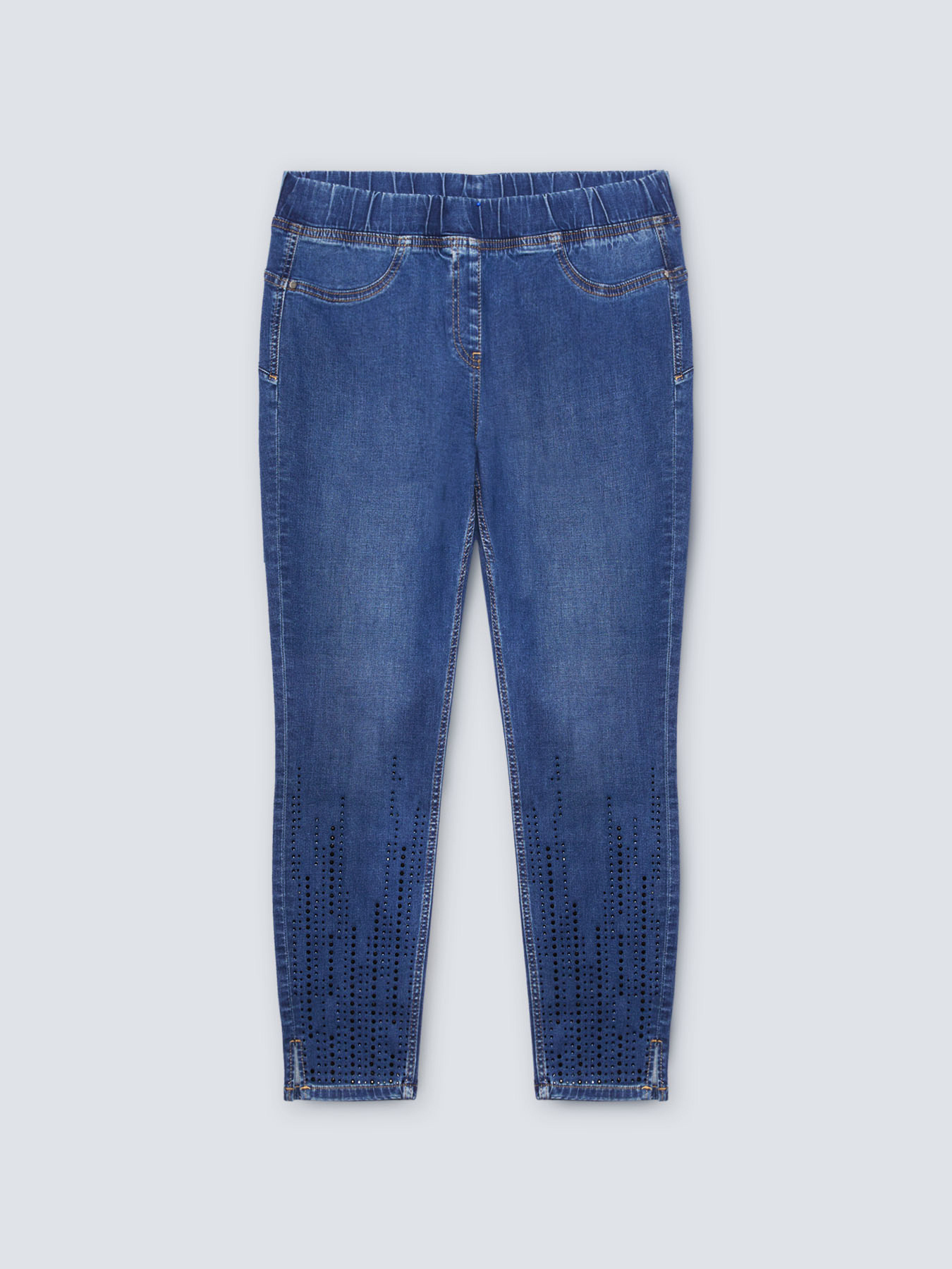 Jegging Diamante avec strass dans le bas image number 4