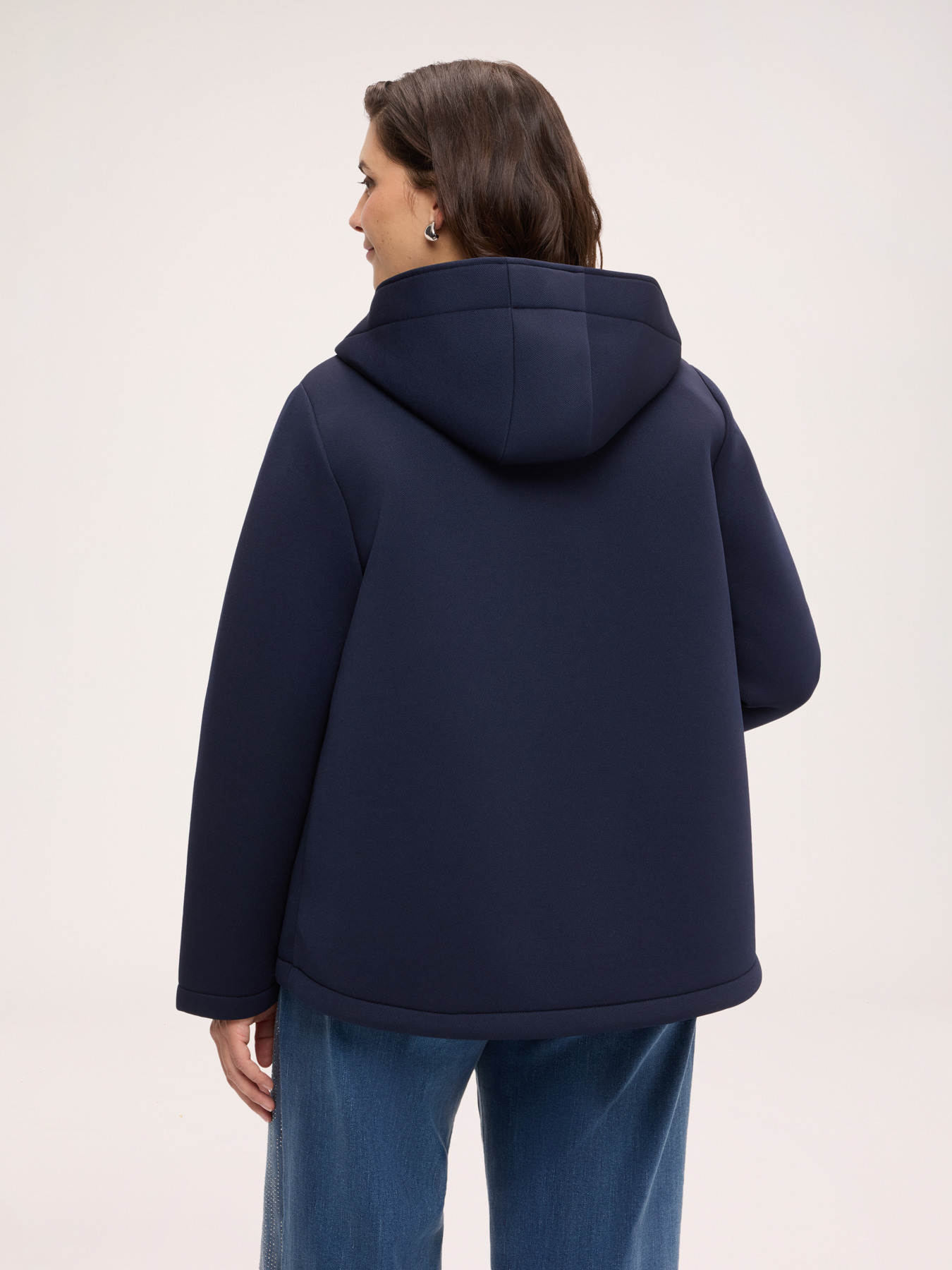 Hooded scuba jacket image number 1