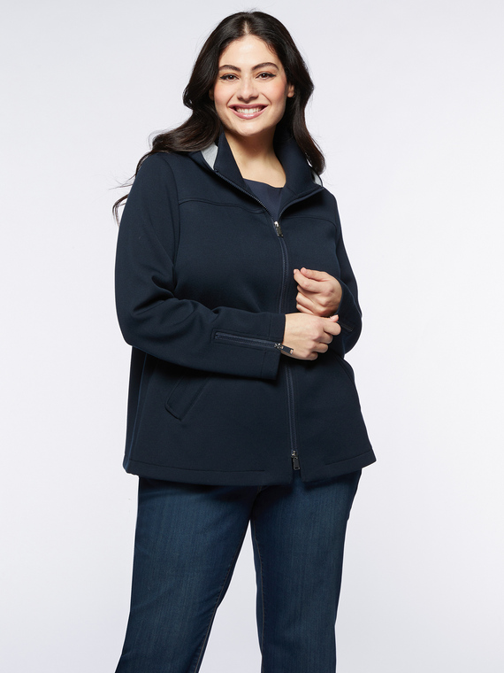 Fiorella Rubino - Felpa con cappuccio Donna, Blu Taglia: 45 (54 IT)