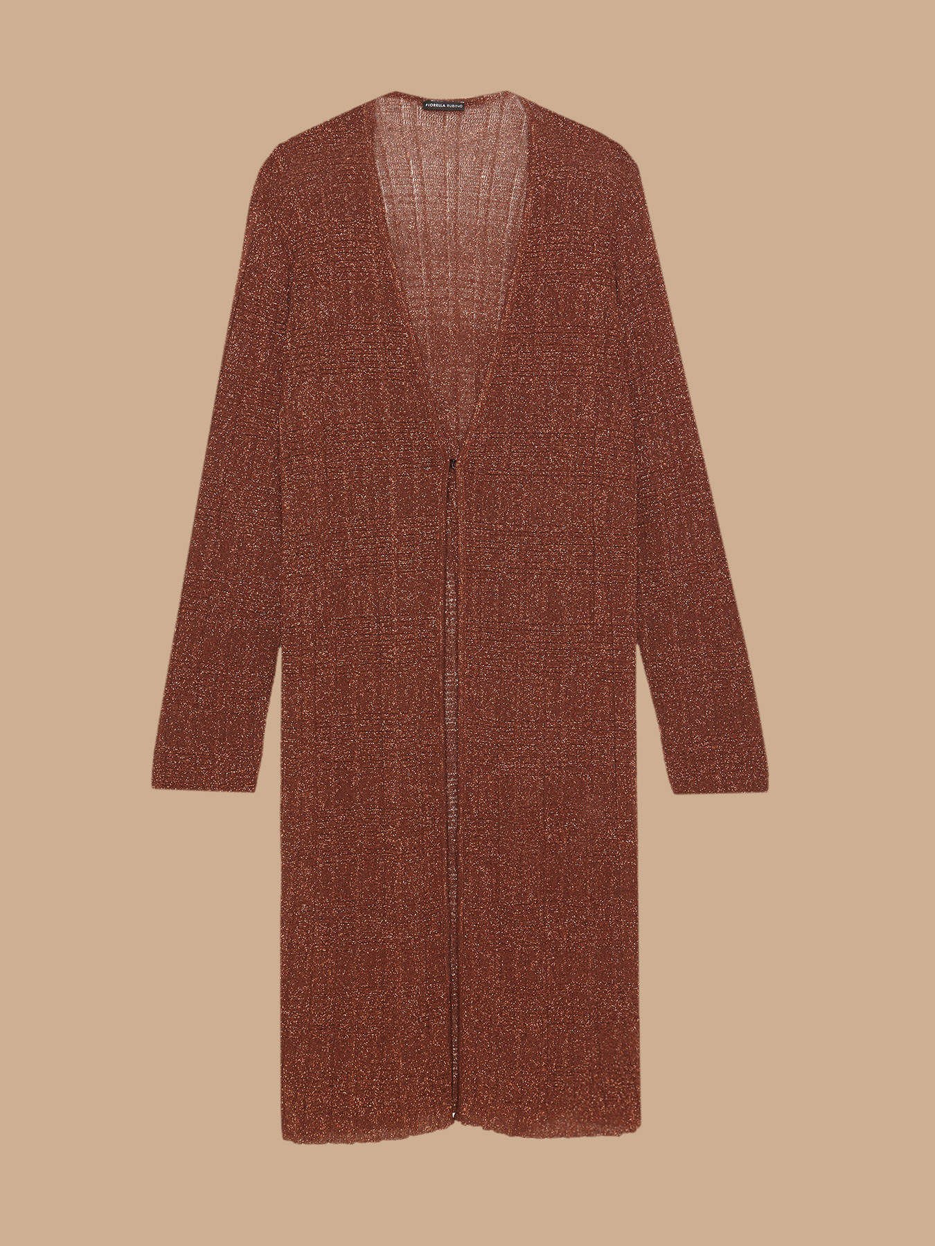 Cardigan lungo lurex image number 3