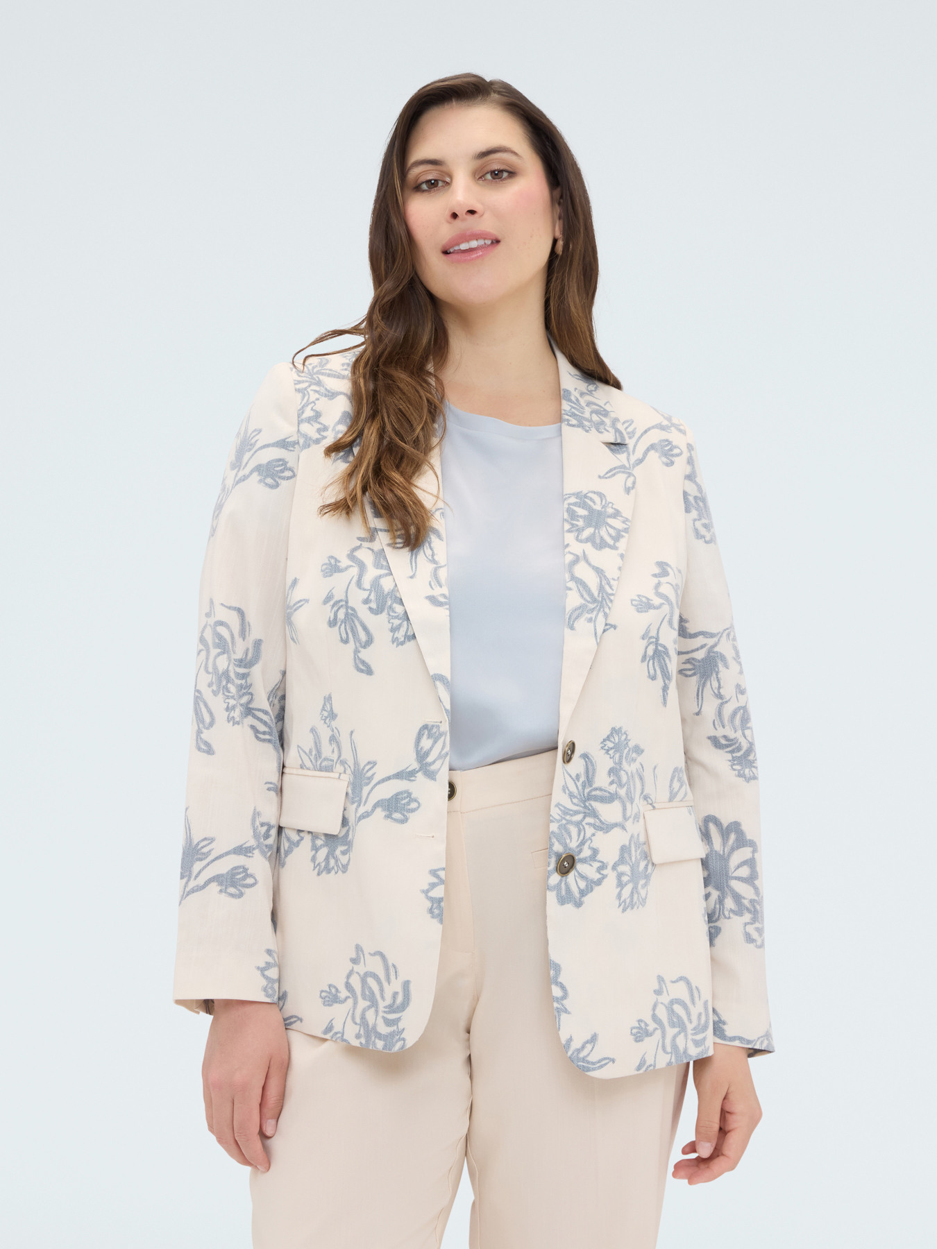 Blazer mit Blumendruck image number 2