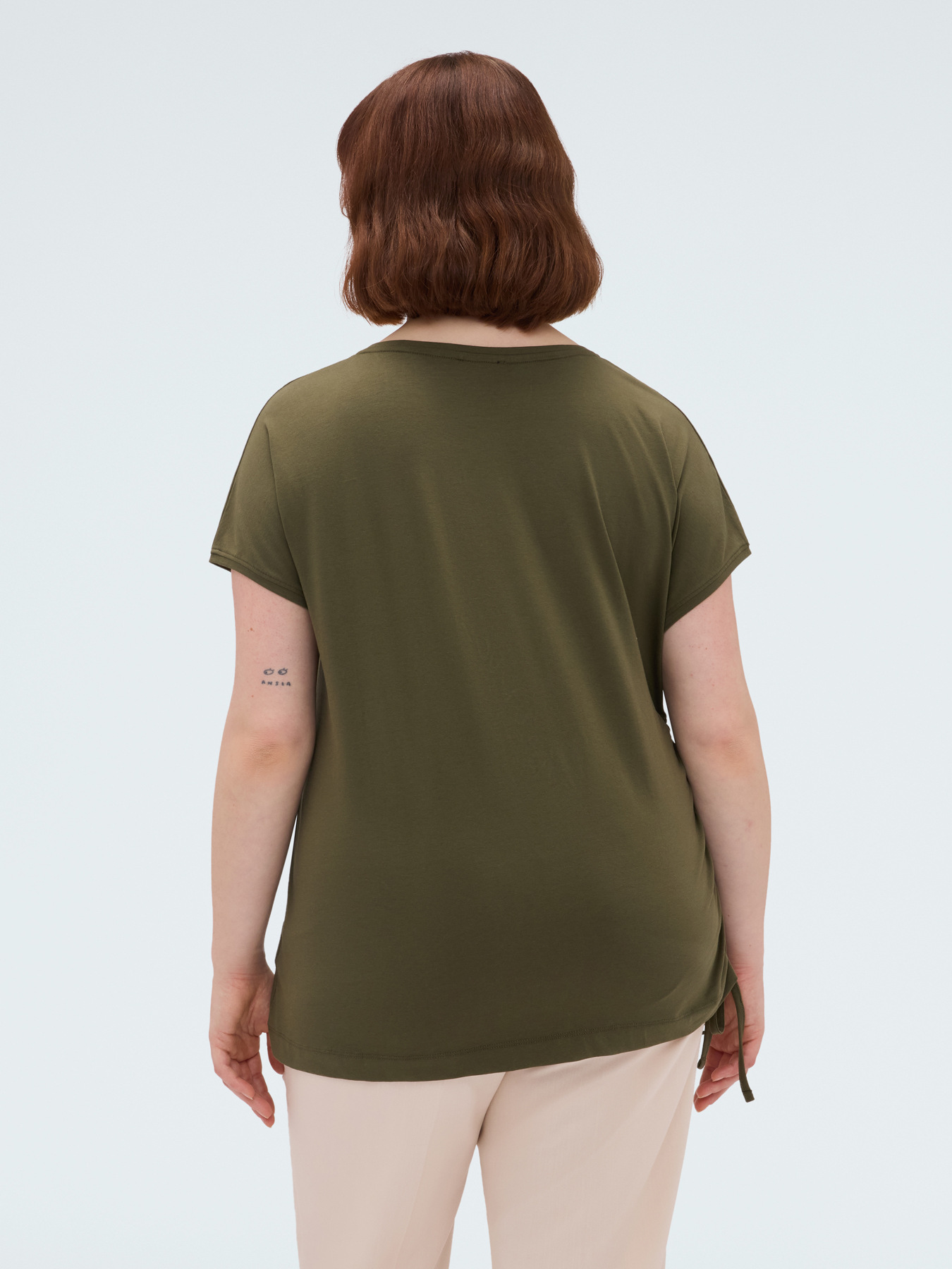 Jersey T-shirt with print and embroidery image number 1