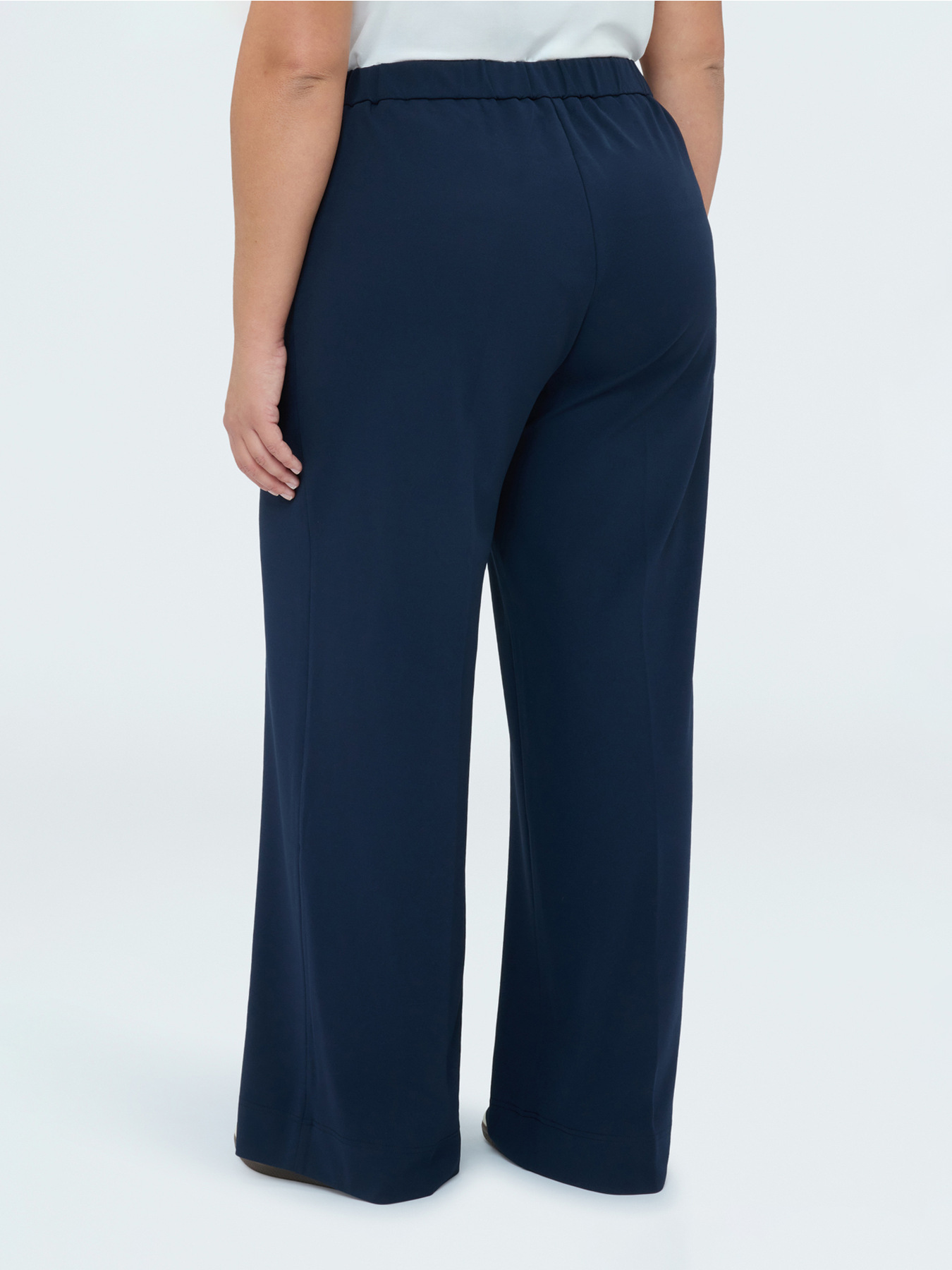 Pantalon Wide Leg en tissu stretch image number 1