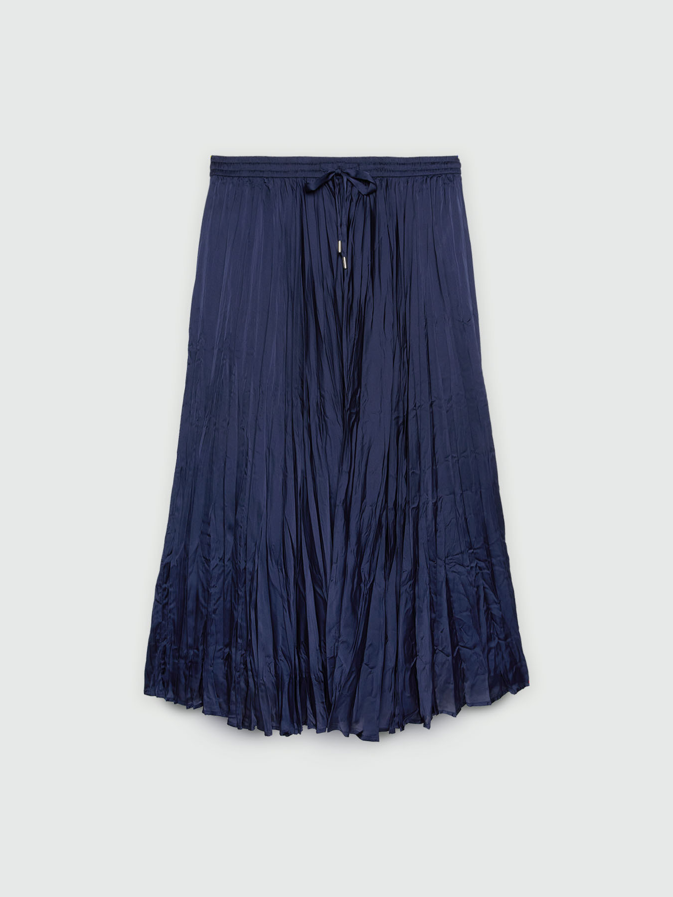 Long satin skirt image number 5