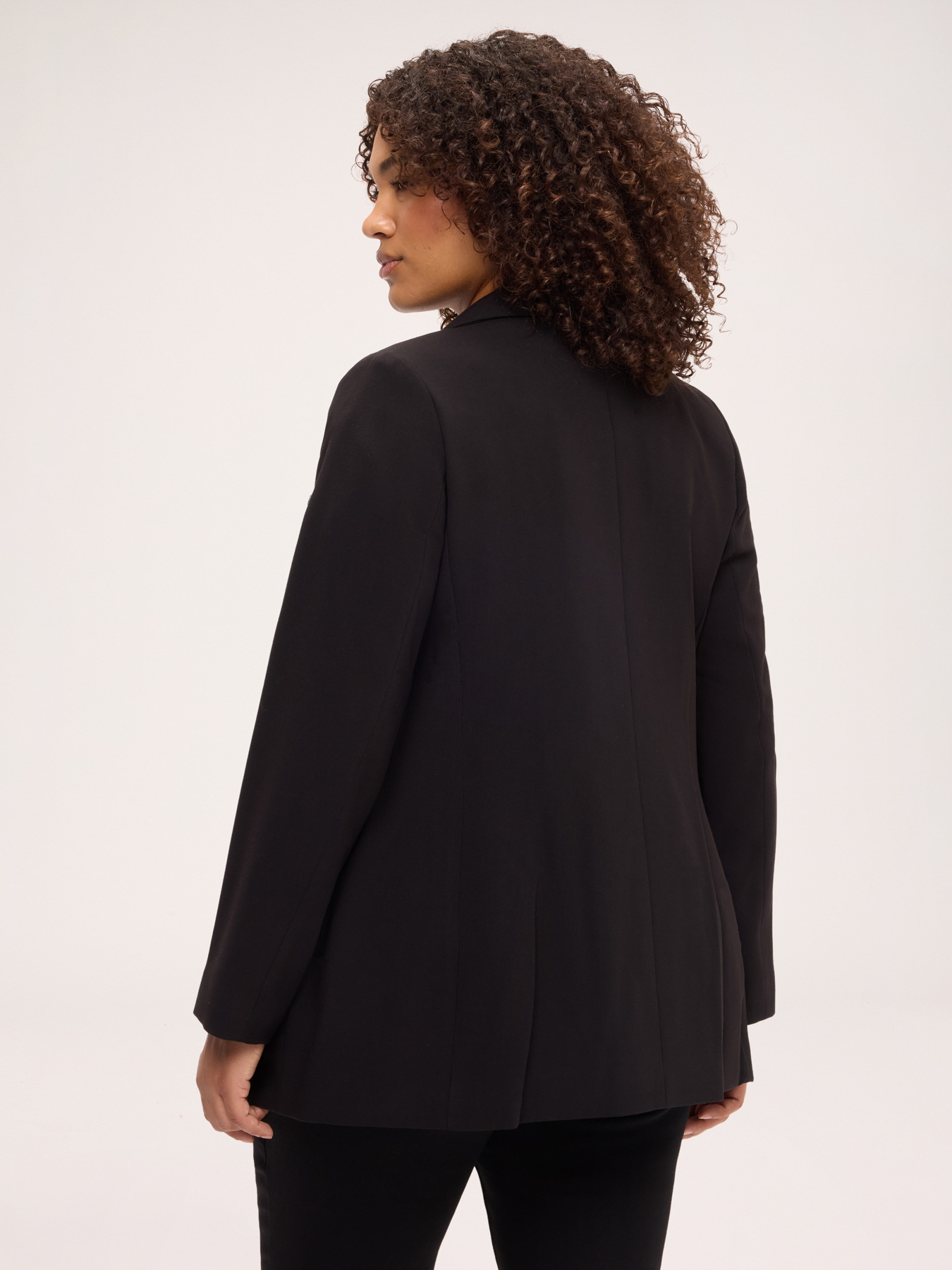 Double-breasted blazer with jewel embellishment image number 1