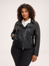 Biker jacket with asymmetrical zip image number 0