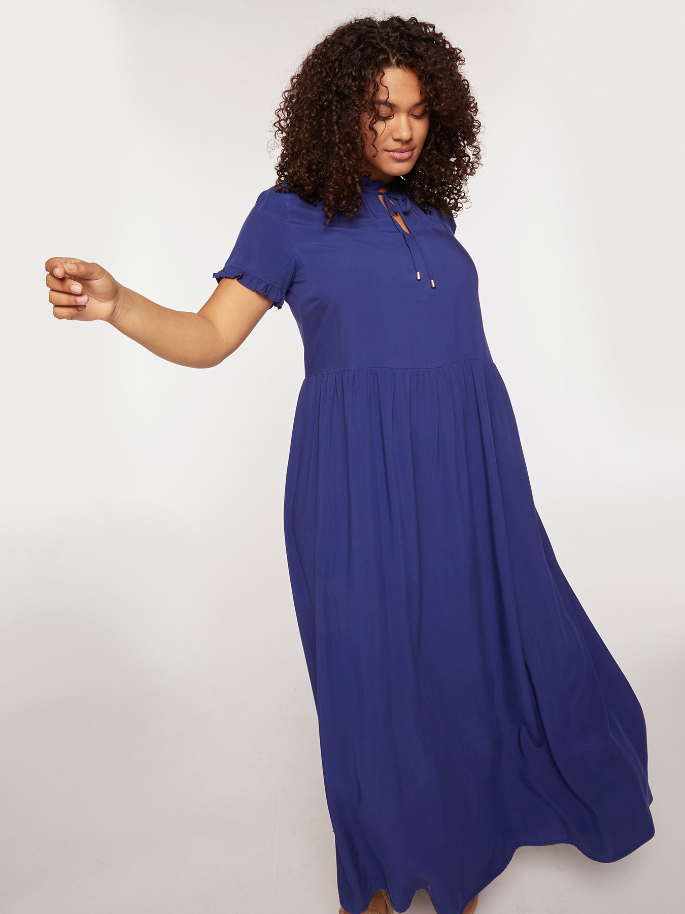 Vestito lungo in viscosa image number 3