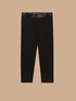 Pantalones con borde de cuero sintético image number 3