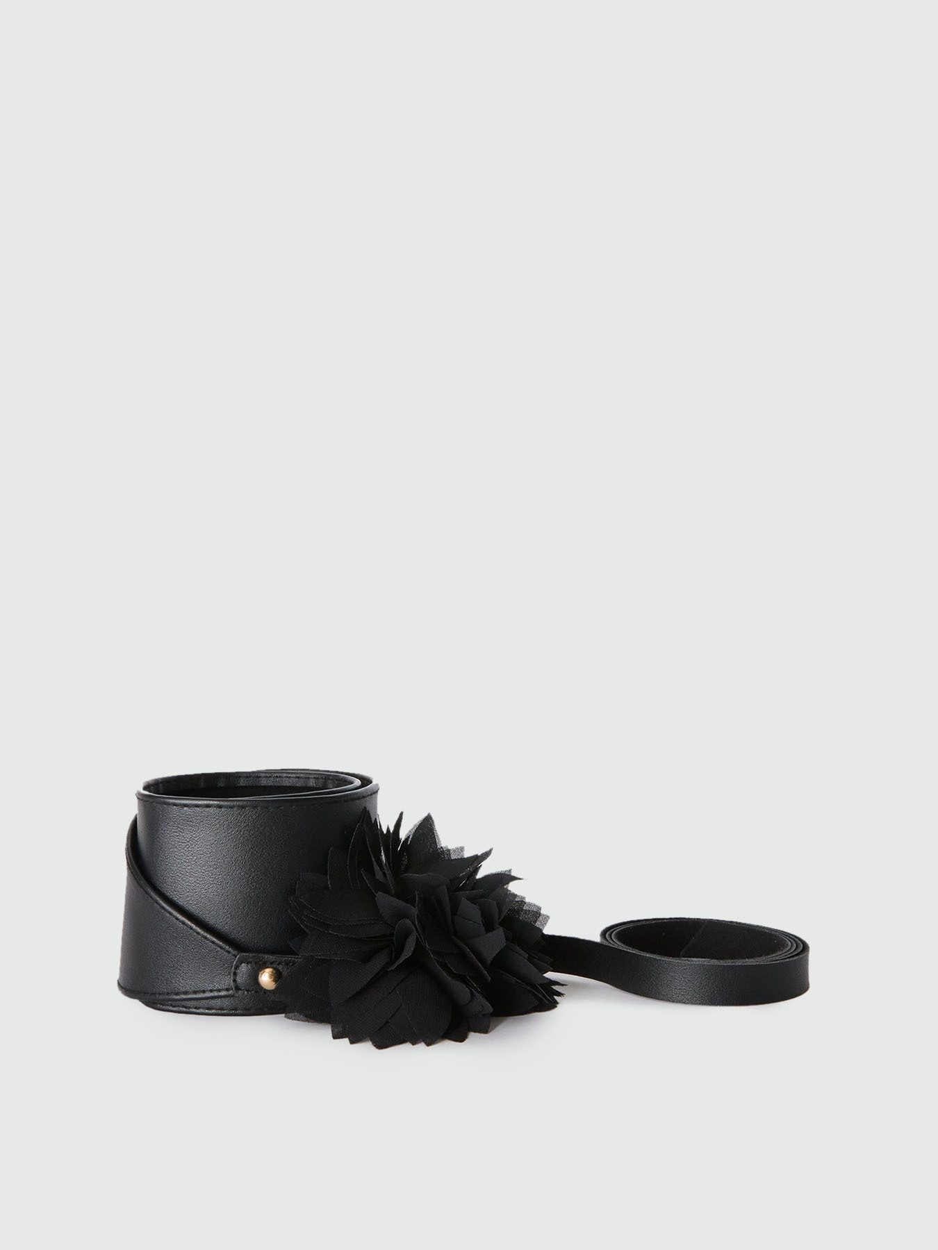 Cintura con fiore in tessuto image number 1