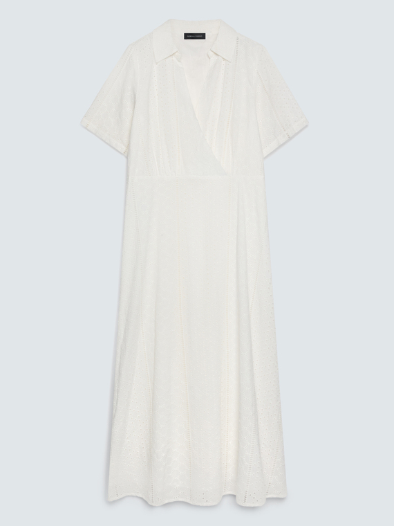 Robe ligne grecque DREAM en broderie anglaise