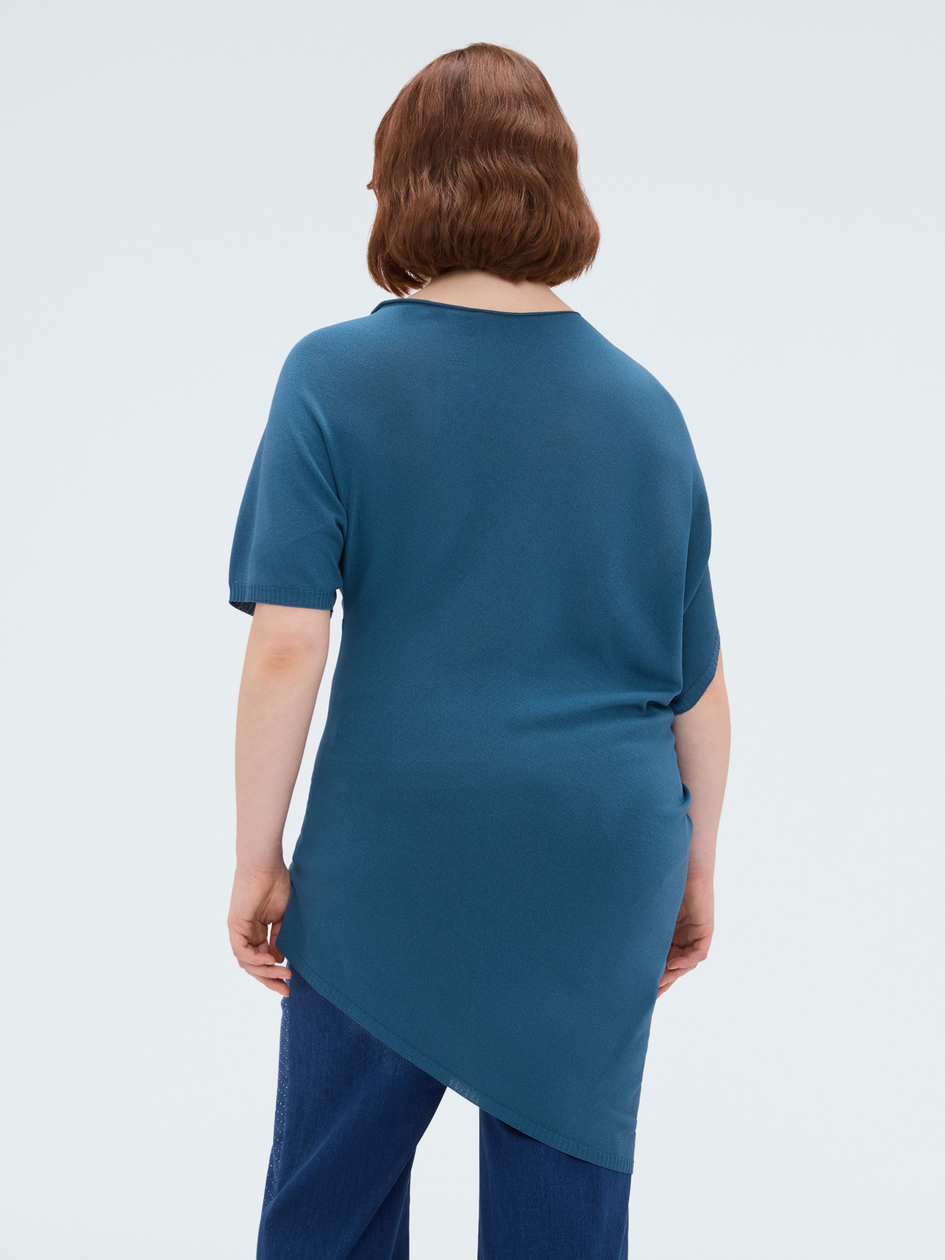 Maglia asimmetrica in misto viscosa image number 1