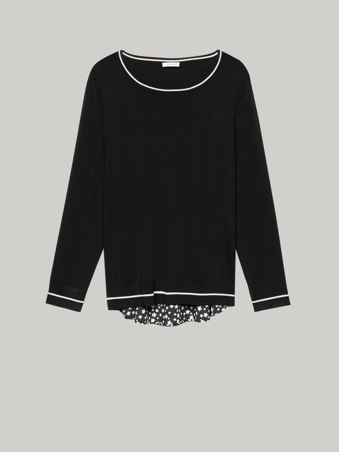 Pull avec insert à étoiles dans le dos image number 3