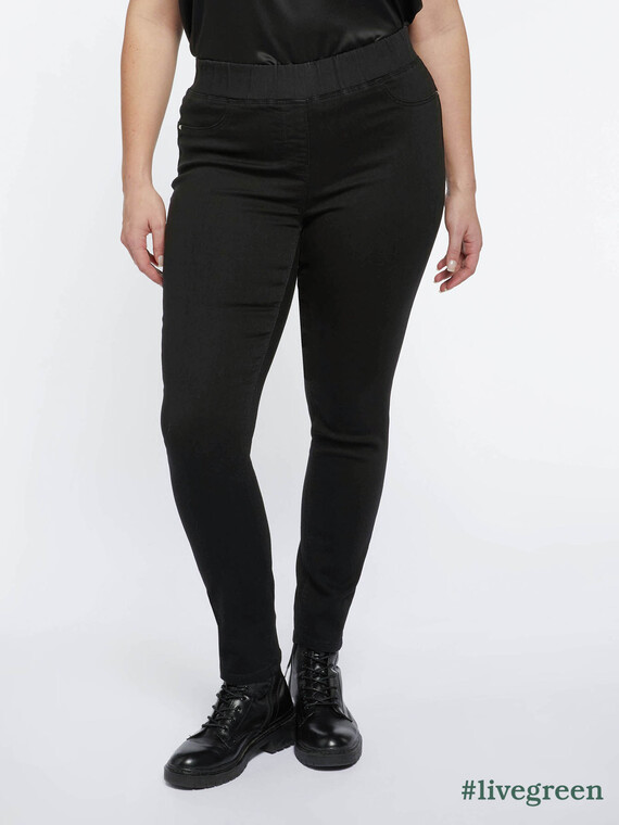 Fiorella Rubino - Jeggings neri Donna, Nero Taglia: 39 (48 IT)