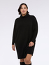 Long turtleneck sweater in viscose blend image number 3