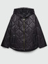 Shiny effect down jacket with hood image number 4
