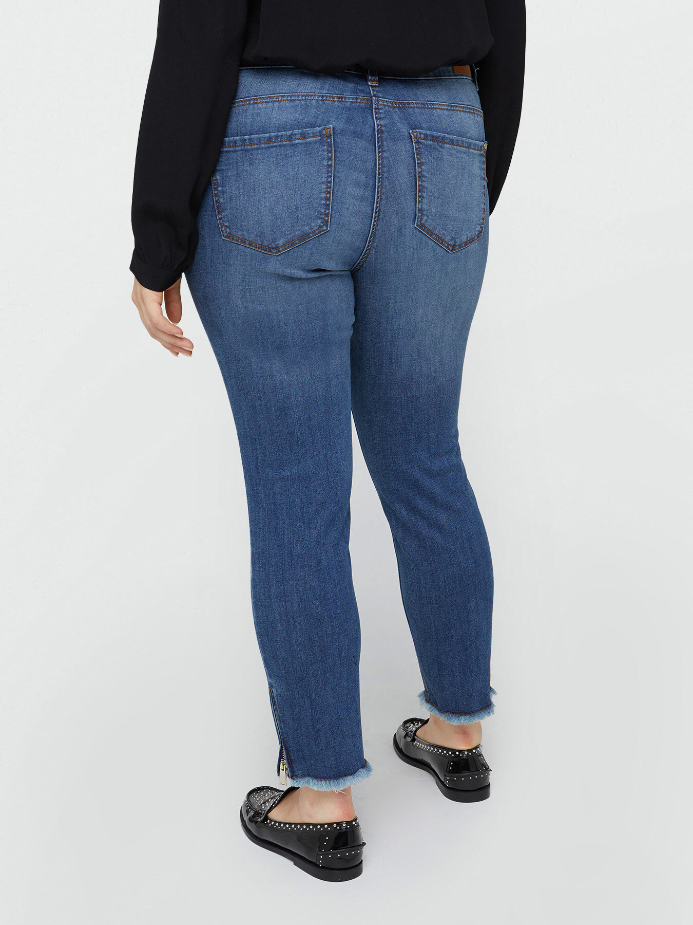 Skinny-Push-up-Jeans Modell Giada mit Rissen image number 1