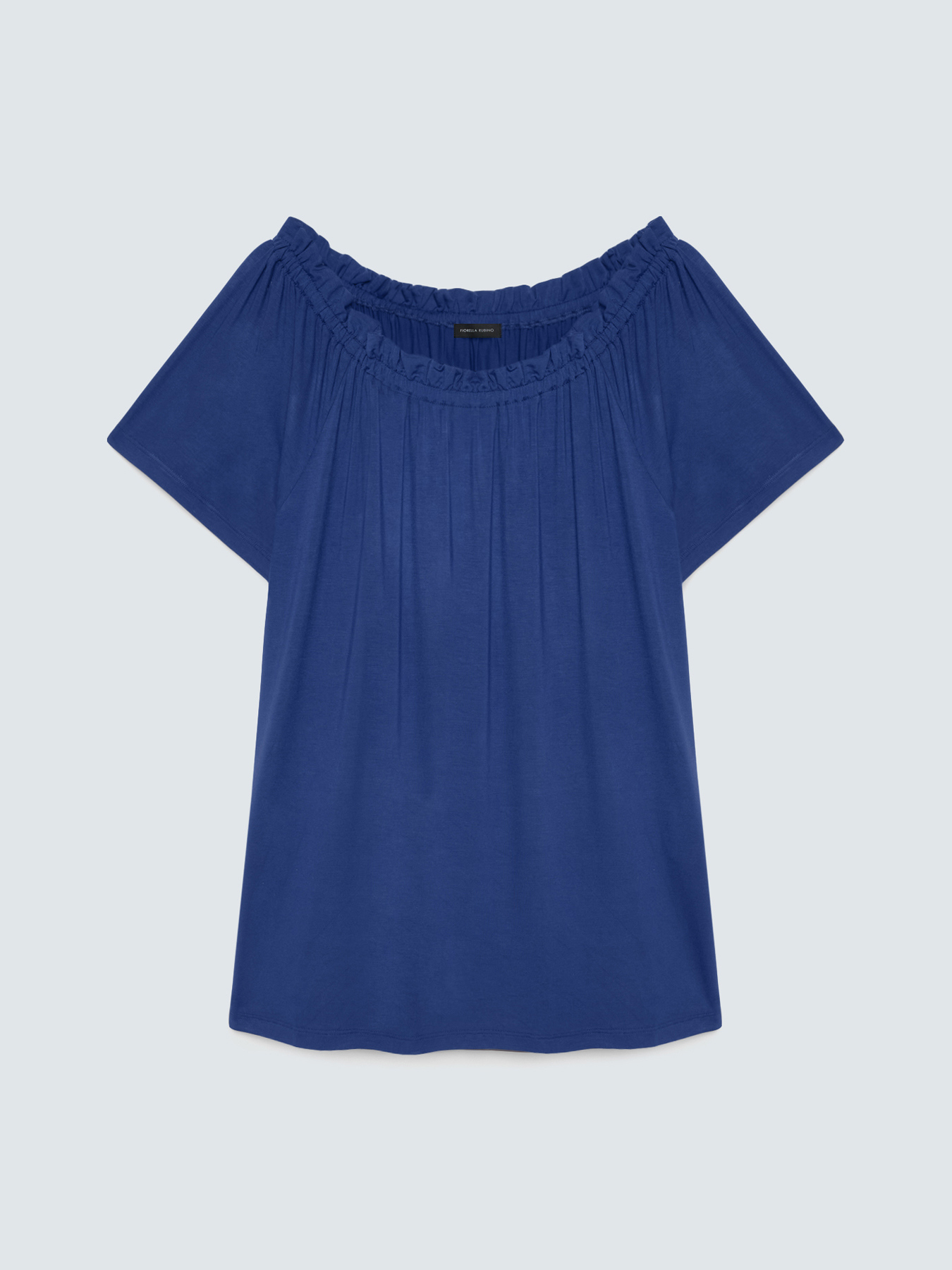 Off-shoulder t-shirt in viscose jersey image number 4