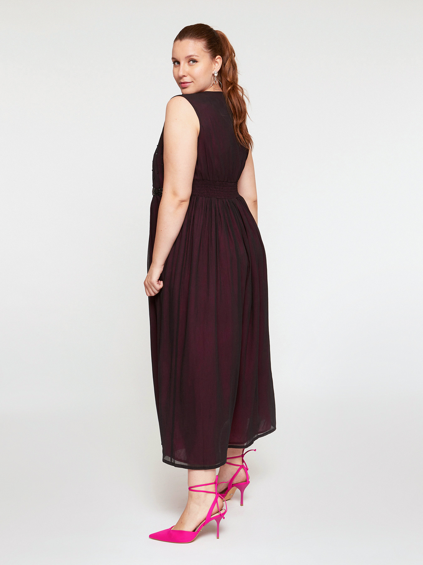 Long embroidered dress image number 1