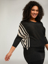 Lurex sweater with stripes image number 0