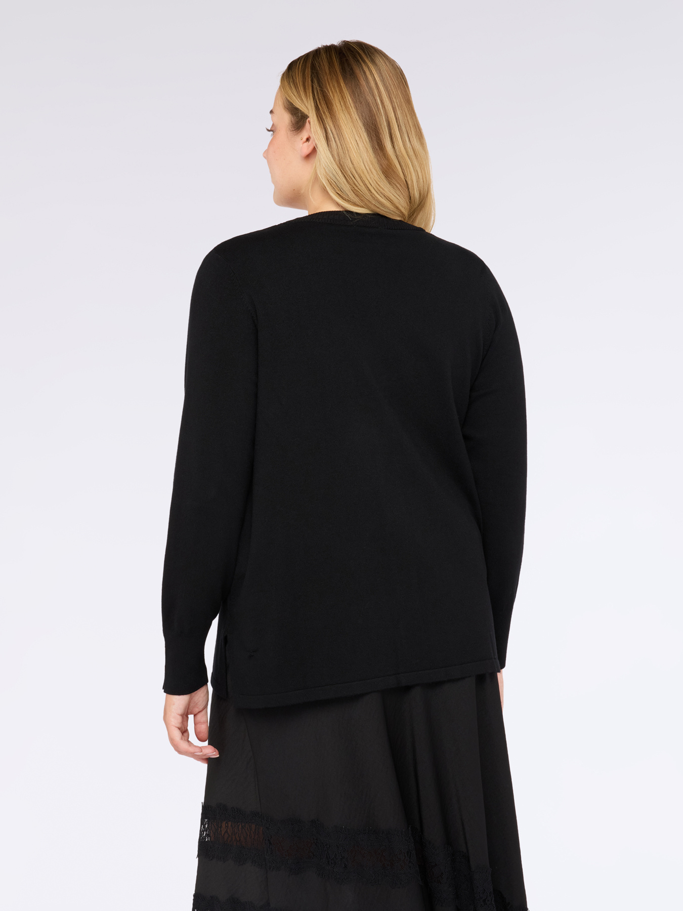 V-neck cardigan with buttons image number 1