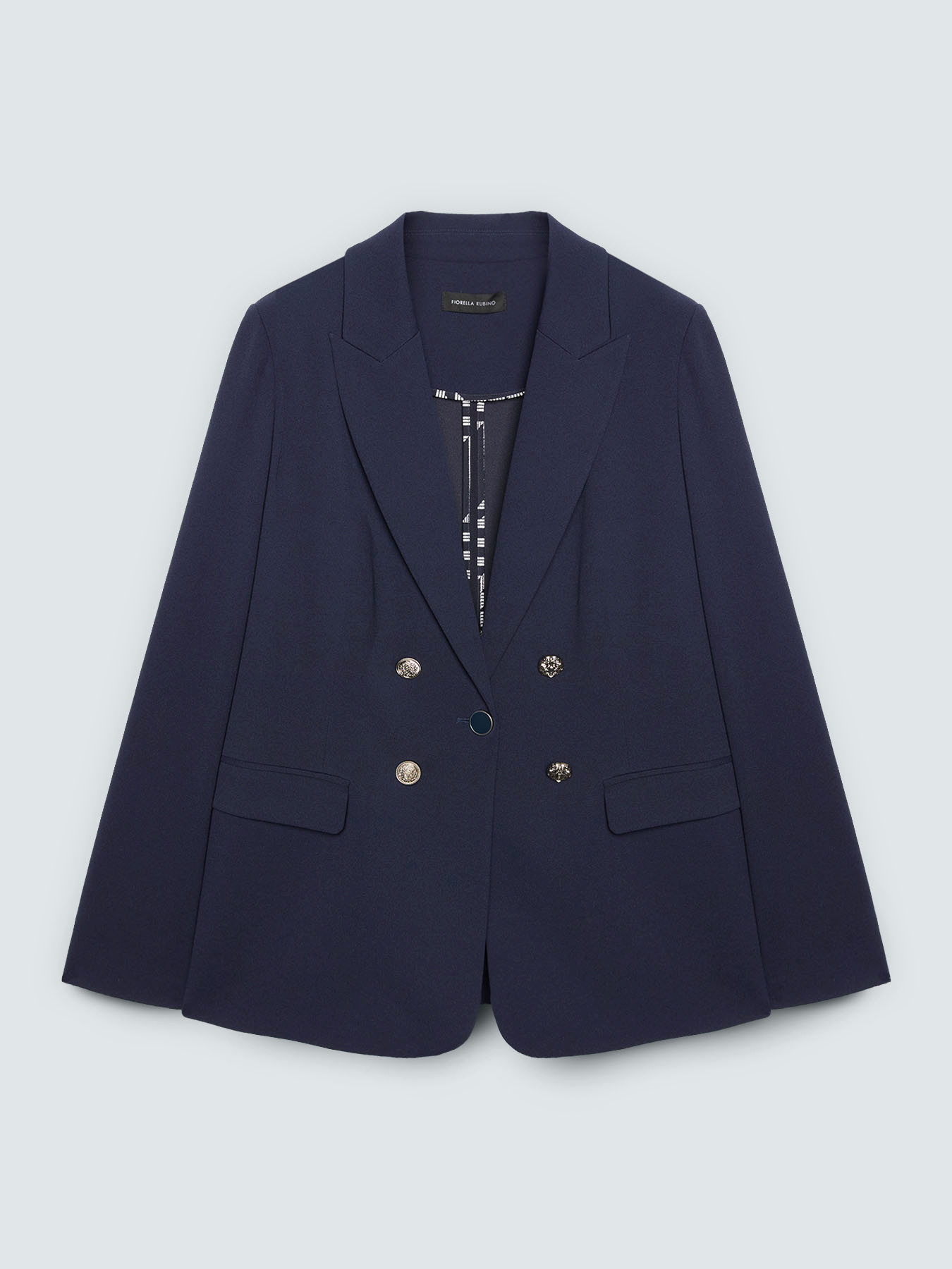 Blazer mit Doppelreiher-Effekt aus Stretch-Gewebe image number 5