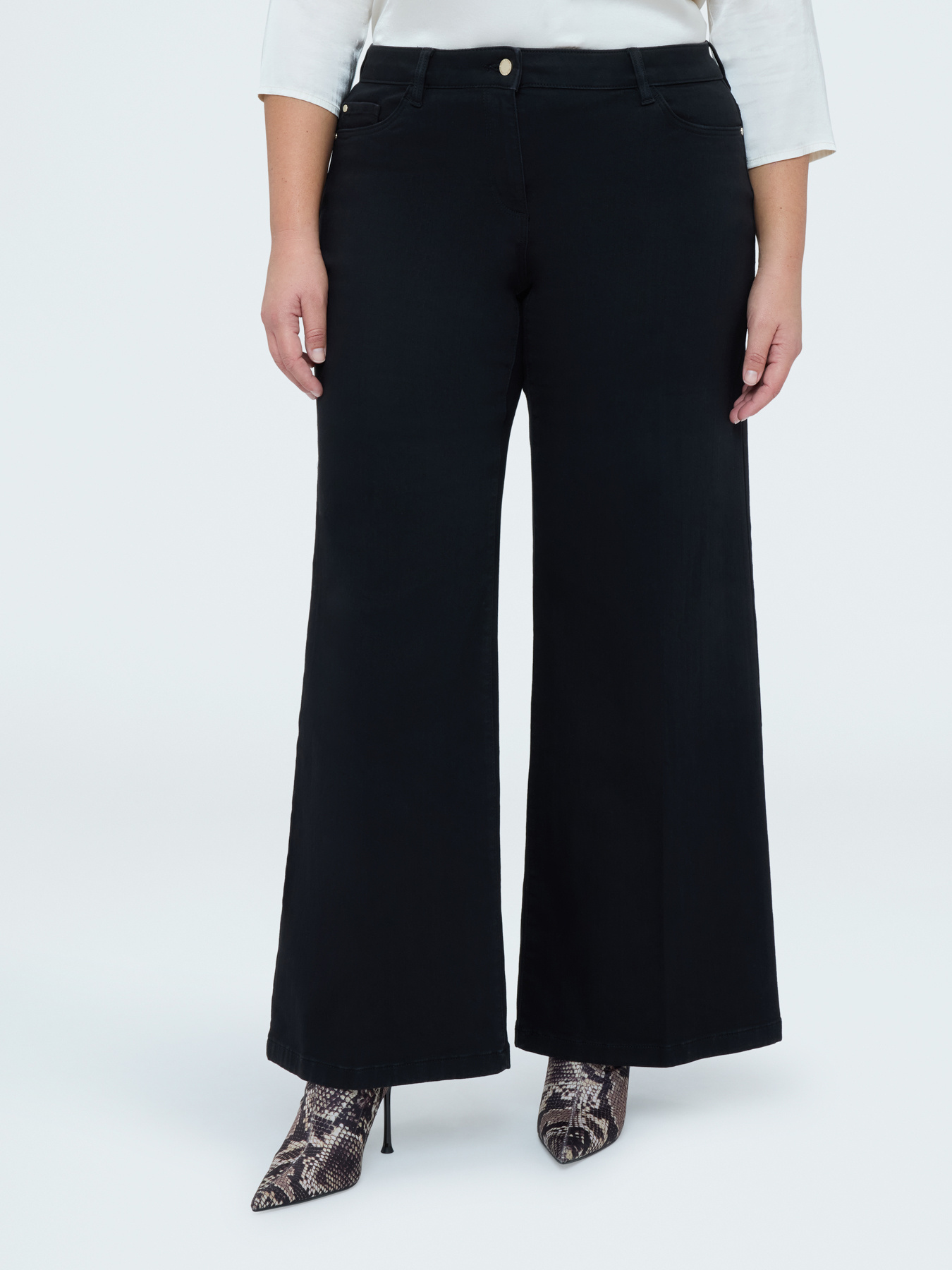 Jean Wide Leg lavage total black image number 2