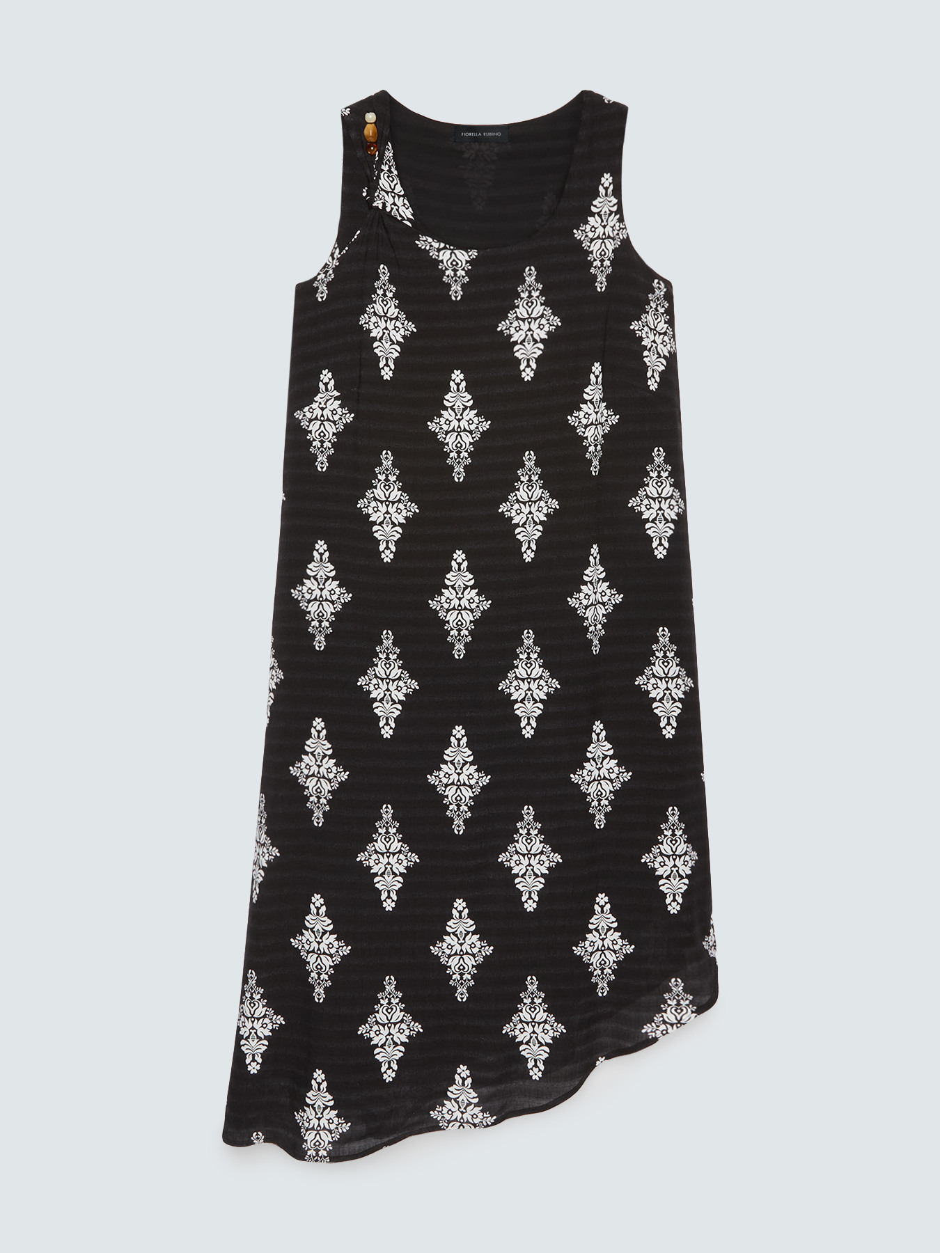 Sleeveless printed dress image number 4