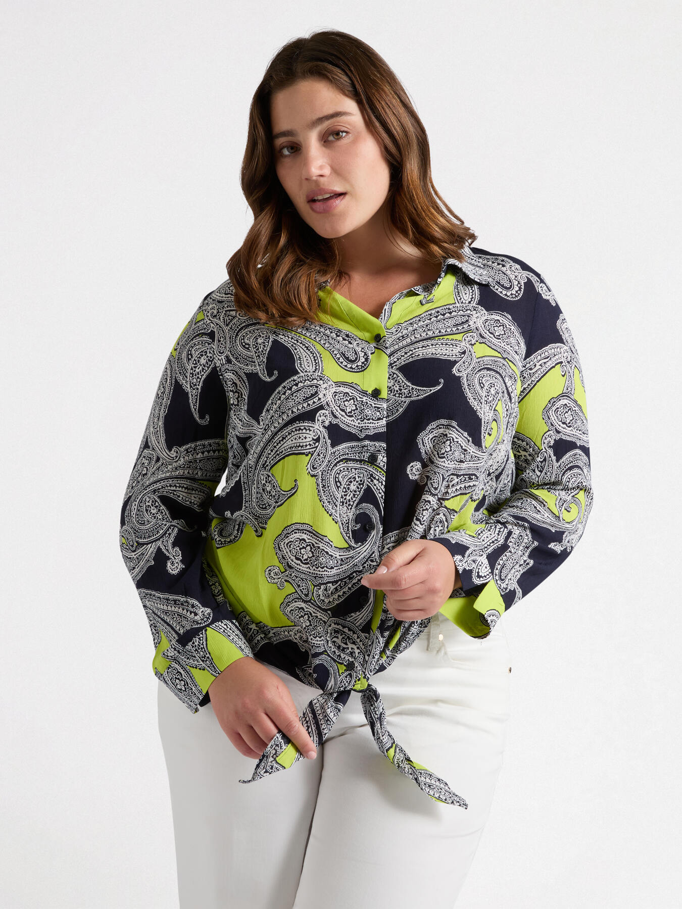 Hemdbluse mit Bandana-Print image number 2