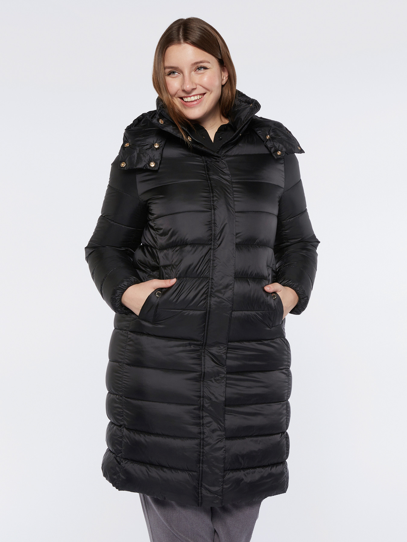 Giacca Imbottita Leggera Fiarella Rubino Sorona® Aura – Primavera Estate 2025, Curvy Size, Effetto Sottile E Valorizzante