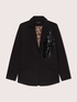 Blazer en point de Milan &agrave; paillettes image number 5