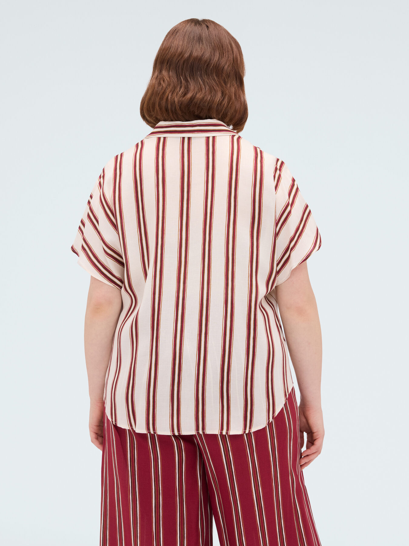 Striped viscose shirt image number 1
