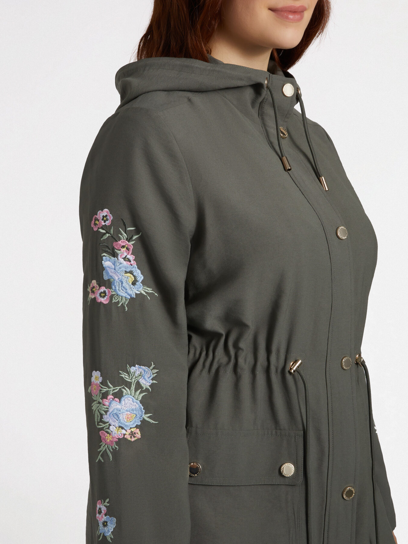 Lightweight embroidered parka image number 5