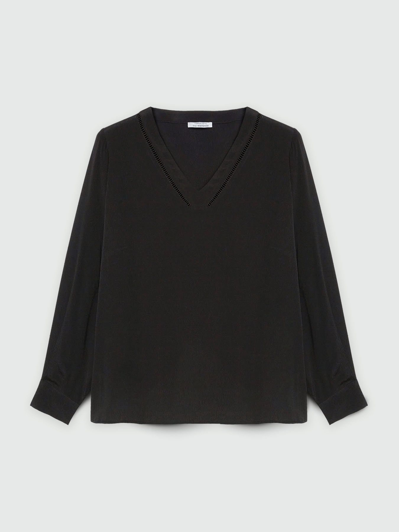 Blusa scollata a V con viscosa LENZING&trade; ECOVERO&trade; image number 5