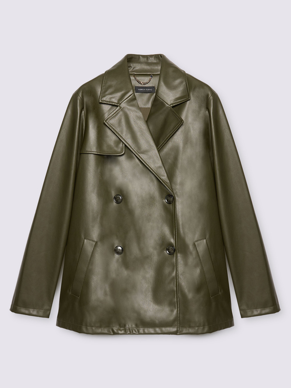 Giacca biker doppiopetto