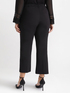 Milano knit fabric kick flare trousers image number 1
