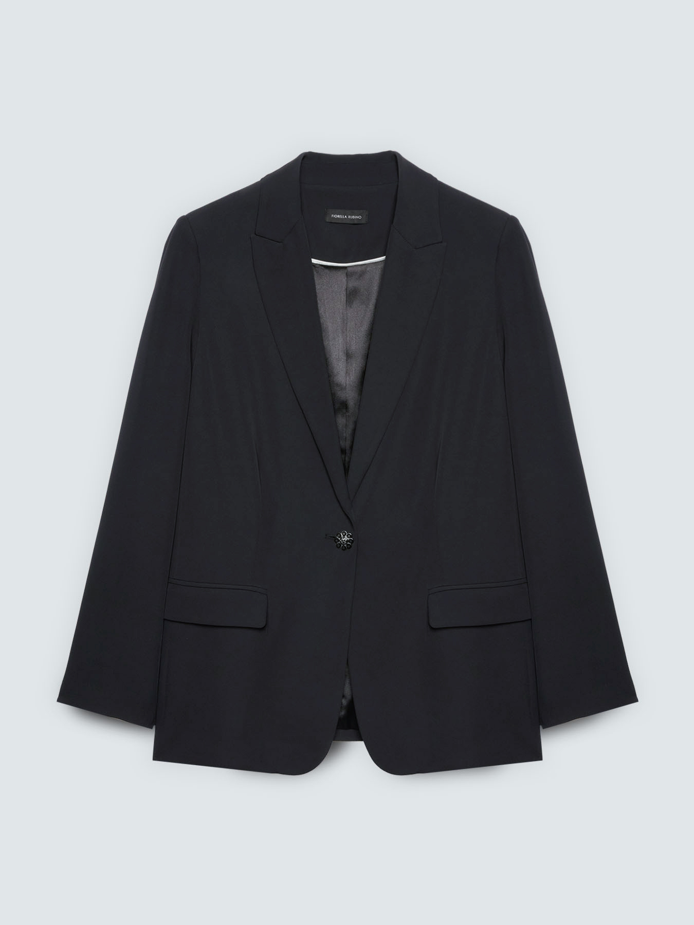 Strukturierter Blazer mit Schmuckknopf image number 4